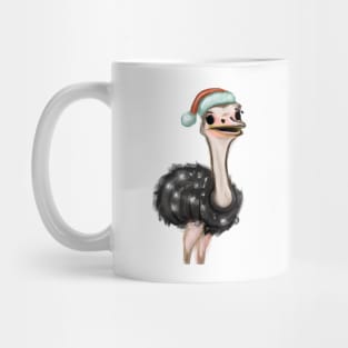 Cute Ostrich Drawing Mug